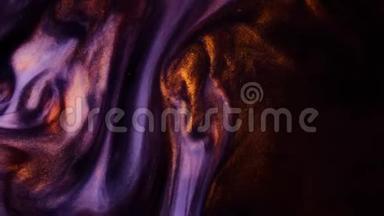 紫罗兰金色抽象水墨背景.